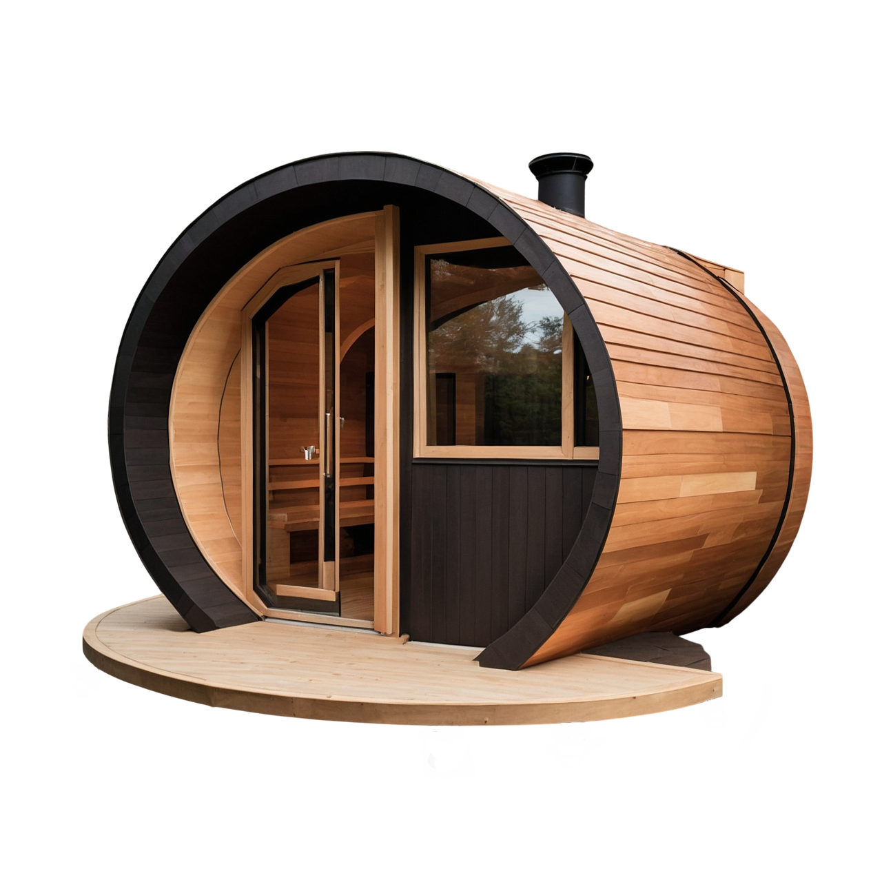 Your Home Retreat 8 Person Canopy Barrel Sauna